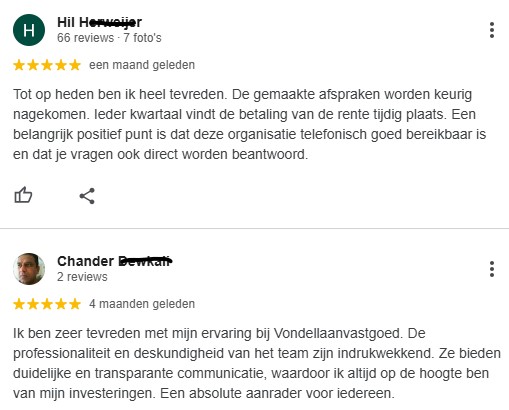 Op deze foto zie je Vondellaan Vastgoed ervaringen